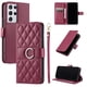 thumbnail image 2 of Funda Acolchada con Anilla y Correa para Samsung Galaxy S21 Ultra Slots para Tarjetas Rojo, 2 of 5