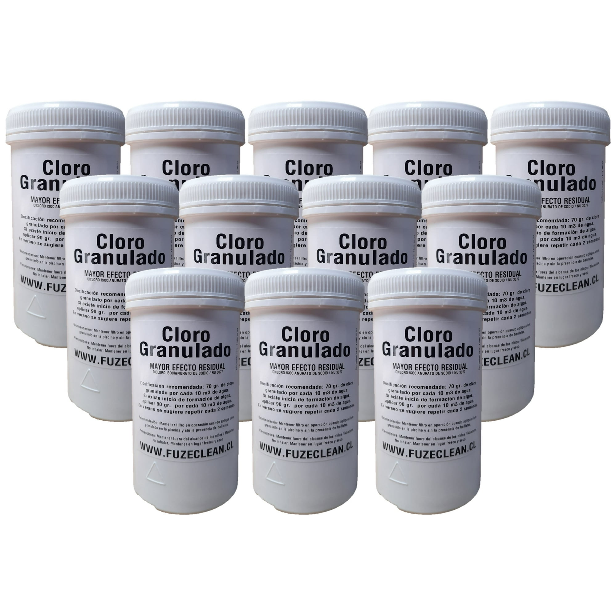 Fuzeclean.cl - Cloro Granulado Para Piscina Pack 12 Kg