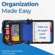 thumbnail image 4 of Carpeta con cremallera Case-it Mighty Zip Tab School D-146 Azul, 4 of 4