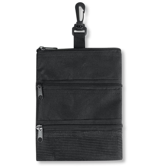 Bolsa de tees de golf ZHSX impermeable de 3 bolsillos con clip