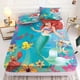 thumbnail image 1 of Mermaid Ariel Fitted Sheet,Little Mermaid Ariel Bedding Set Fitted Sheet For Children And Adults,for 5-30cm mattresses Bed Sheets, 1 of 5