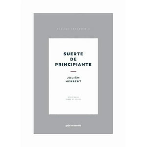 Gris Tormenta - Libro Suerte De Principiante - Julián Herbert