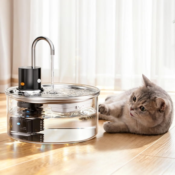 Fuente de agua para mascotas puppyspout 3,2 L inalámbrica recargable