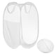 thumbnail image 1 of Cesto de Lavandería de Malla Uxcell con Bolsillo Lateral - Cesto Plegable para Viajes y Dormitorios - Blanco, 1 of 6