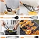 thumbnail image 2 of Utensilios de cocina de silicona, 12 piezas, sartén antiadherente, utensilios de cocina, espátula con mango de madera, cuchara sopera, raspador, traje, 2 of 5