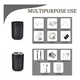 thumbnail image 3 of "Juego De Accesorios De Baño Belug  De 6 Piezas Plástico Y Hogar Negro ", 3 of 5