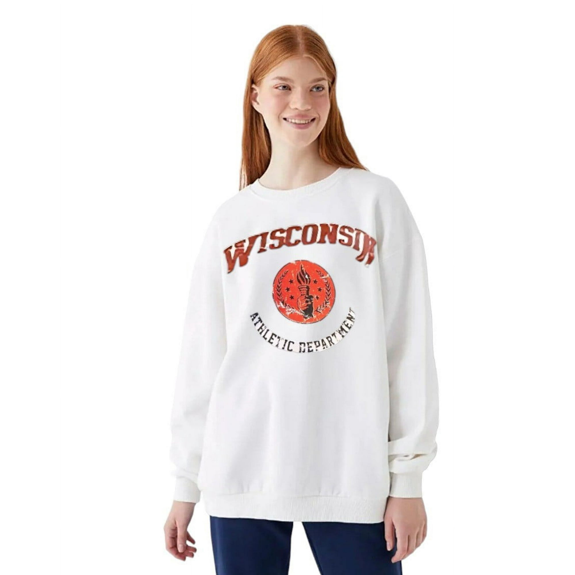 Home Fashion - Poleron Oversize Manga Larga Mujer Blanco Talla Unica