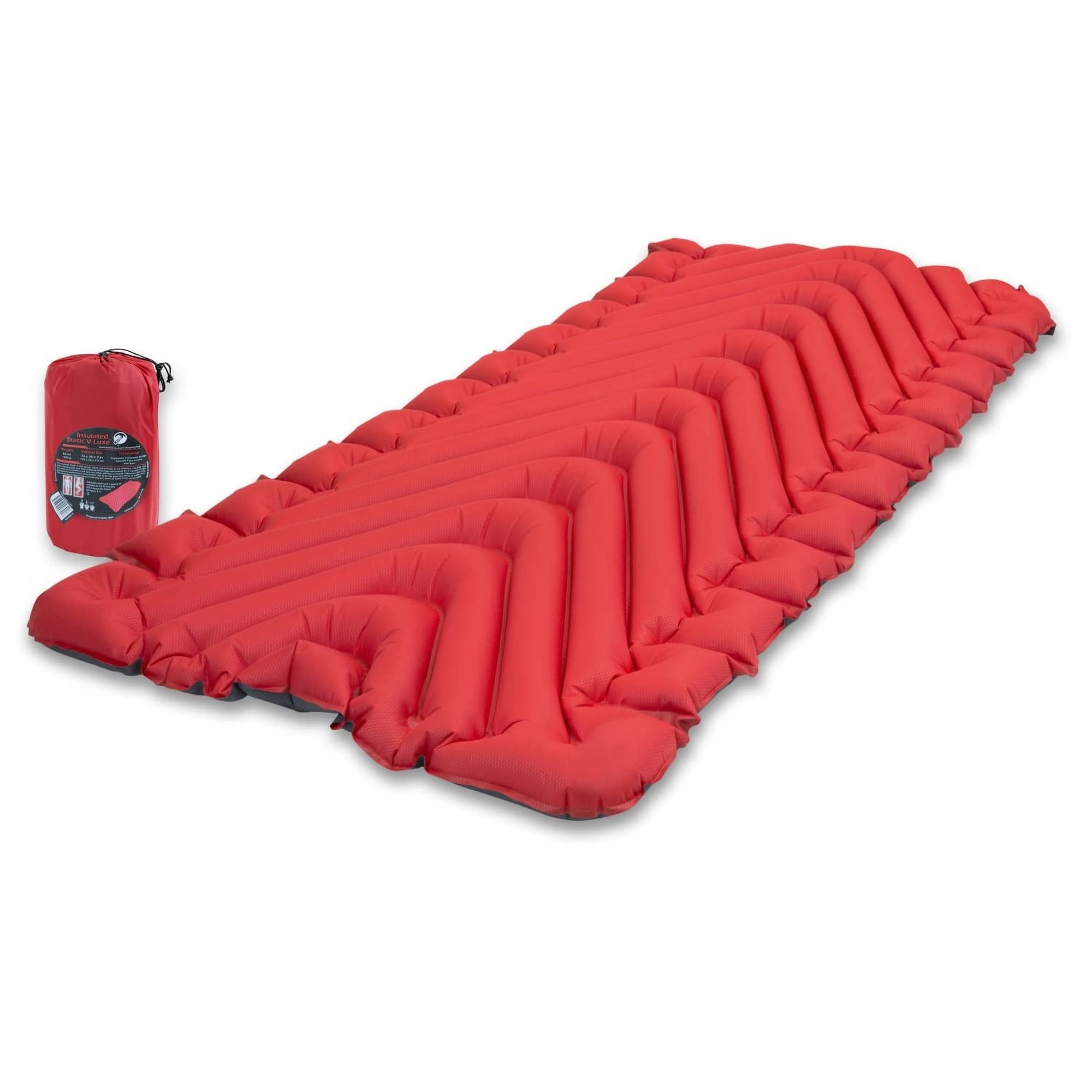 Colchón Inflable Para Dormir Klymit Insulated Static V Luxe Red