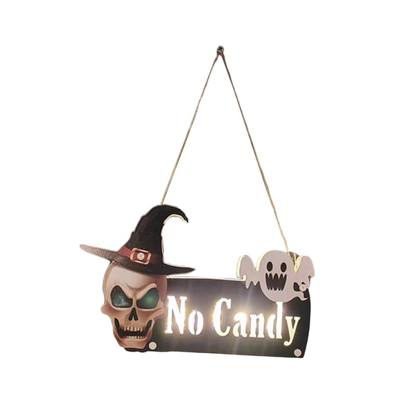 Letrero Colgante Para Puerta De Halloween, Clásico De Madera Para Casa, Casa Embrujada, Bar, Estilo D