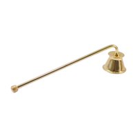 Magideal - Herramienta Para Rapé De Velas, Extintor De Velas Con Mango Largo, Herramienta De Mano, Cubierta De Extinción De Mecha Decorativa Para Amantes De Las , Dorado