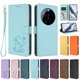 thumbnail image 3 of Xiaomi 17 Ultra Funda Billetera con Estampado de Gato, Verde Claro, 3 of 6