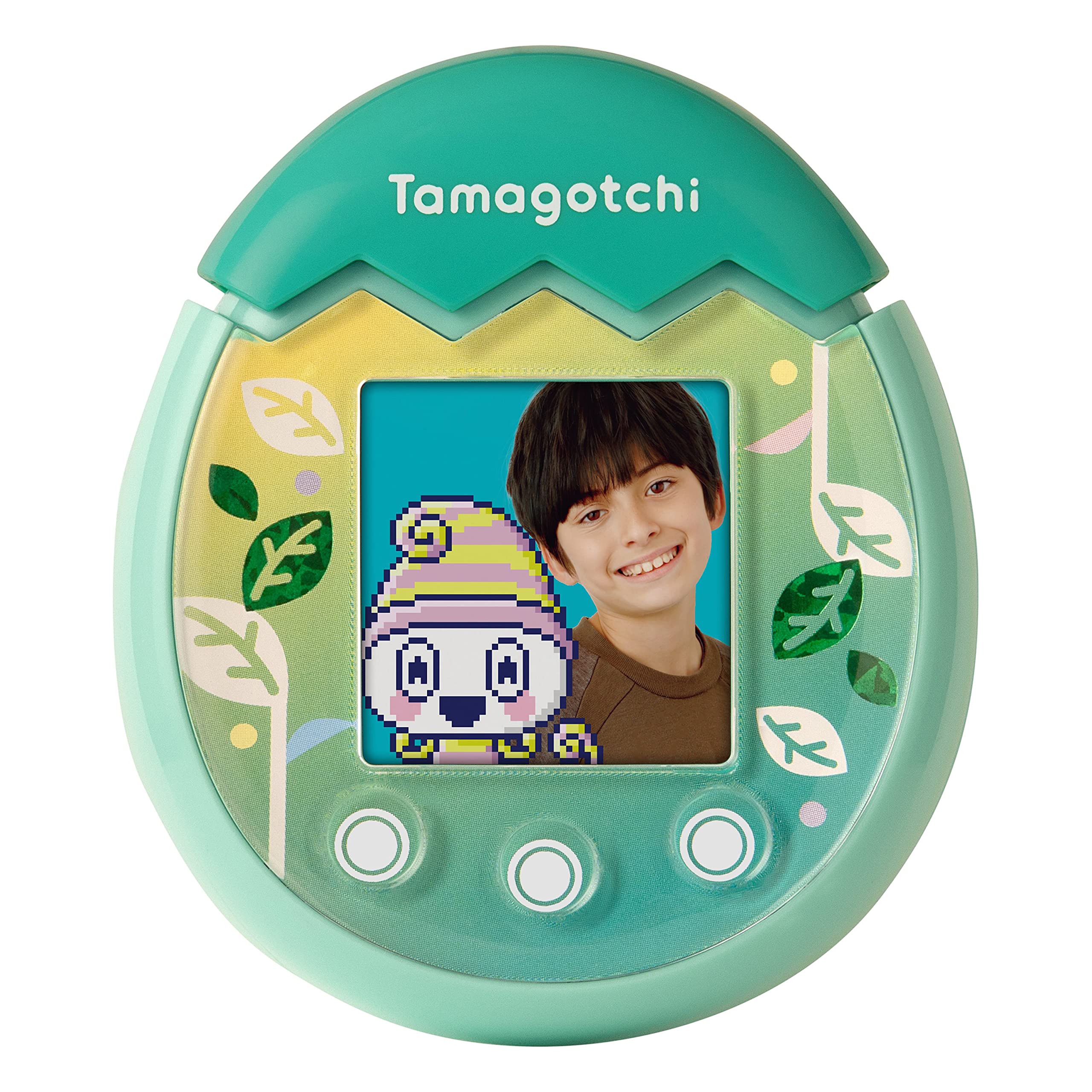 Virtual Pet Tamagotchi Pix Nature Green Con Cámara Y Juegos