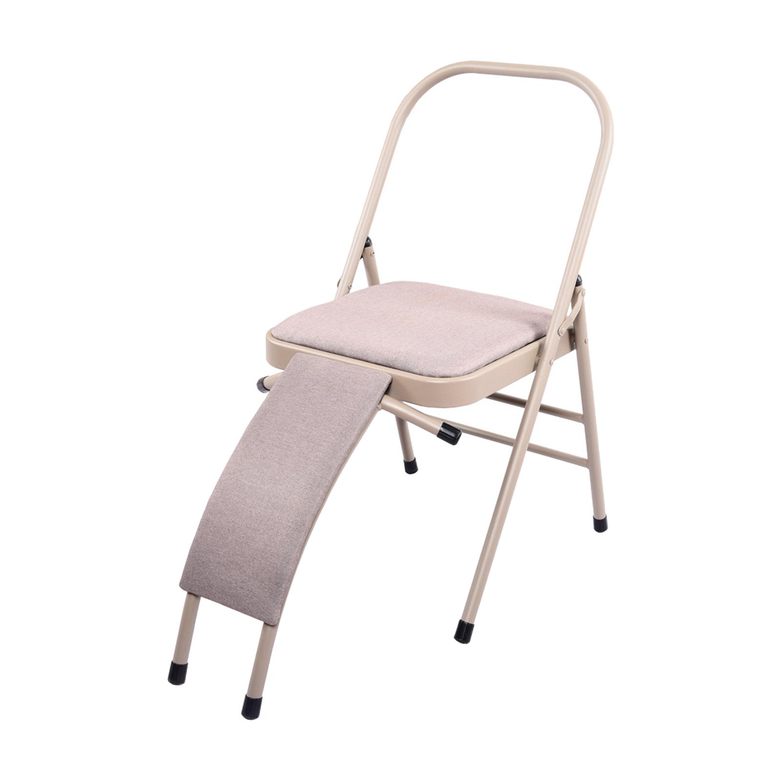 Ioensy - Silla Auxiliar De Yoga Flexibilidad Entrenamiento De Fuerza Para Principiantes Accesorios Soporte De Espalda De Lino