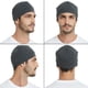 thumbnail image 3 of Gorro ligero de algodón Skull Caps Headshion, paquete de 2 unidades, negro y gris, 3 of 8