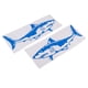 thumbnail image 1 of 2 piezas calcomanía de pegatina de tiburón para el camión del coche gráfico de barco de pesca de kayak azul, 1 of 5
