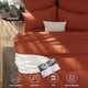 thumbnail image 2 of Juego de edredón CozyLux naranja quemado, tamaño king, 7 piezas, 2 of 7