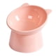 thumbnail image 1 of Cuenco para gatos, soporte inclinado de 45 degree, protector de cuello antideslizante, plástico para gatitos de viaje, carga de alimentación del cue , rosado Opción 4, 1 of 5