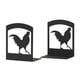 thumbnail image 1 of Book Ends Village, diseño de gallo de hierro forjado, 1 of 1