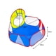 thumbnail image 3 of Piscina de Pelotas con Aro 100 Pelotas - RE9101B, 3 of 3