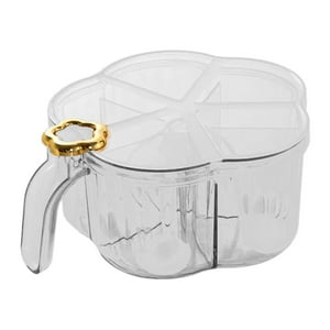Genérico - Caja De Condimentos, Bote, Azucareros, Olla De Especias De Cocina Para Buffets De Azúcar, Especias, Blanco Transparente