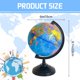 thumbnail image 2 of Globo educativo Rrshnsgv de 15 cm con mapa giratorio del mundo, 2 of 7