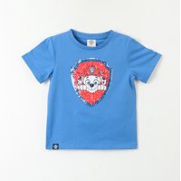 Polera Manga Corta Niño Chase Y Marshall Beige Paw Patrol