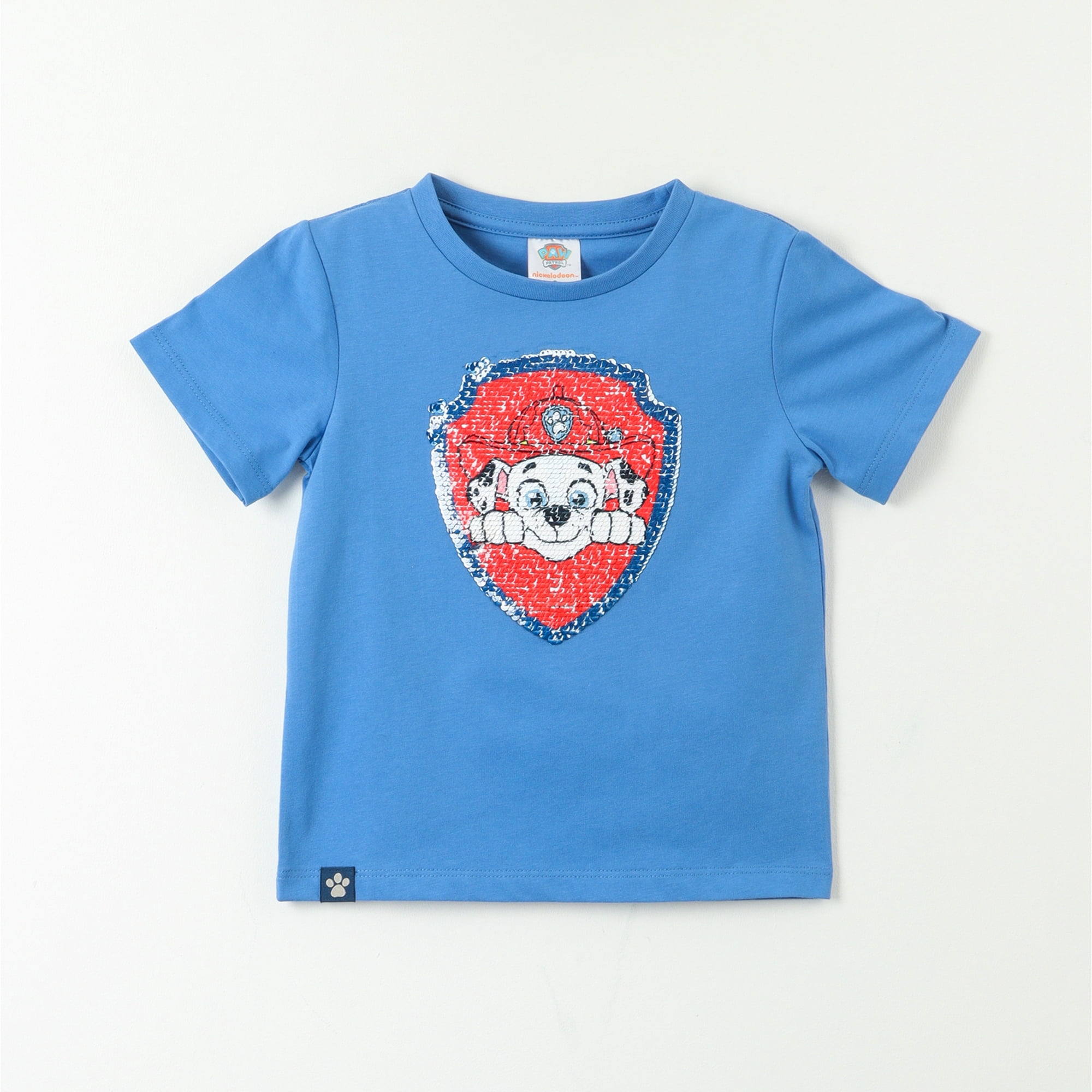 Polera Manga Corta Niño Chase Y Marshall Beige Paw Patrol