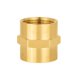 thumbnail image 1 of Acoplamiento hexagonal EFIELD de latón con forma de tetina 3/4 x 3/4 hembra NPT (paquete de 2 unidades), 1 of 7