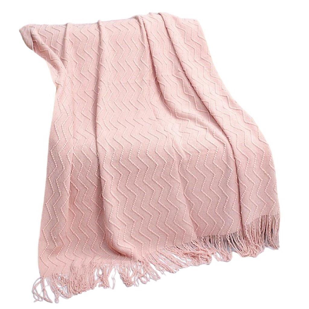 Todo Hogar Santiago De Chile - Manta Tejida King Rosada