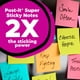 thumbnail image 3 of Notas adhesivas Post-it Super Sticky 8 blocs 4,8 x 4,8 cm, 3 of 9
