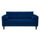 thumbnail image 2 of Living Retro Sofa 3 Cuerpos + 2 Sofá 1 Cuerpo Felpa Azul Marino, 2 of 6