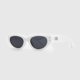 thumbnail image 3 of Lentes De Sol Modelo Vintage Ovalado Mujer Festivales blanco Talla Única, 3 of 5