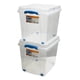 thumbnail image 4 of Pack 10 Cajas Organizadoras 27lts Wenco C/ Ruedas 31x30x40cm Transparente 27l Rollbox, 4 of 8