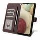 thumbnail image 3 of FOXDOCK Funda tipo Cartera para Samsung Galaxy A12/M12 – Cubierta de Cuero PU con Múltiples Ranuras, Bolsillo para Efectivo y Correa de Muñeca, 3 of 6