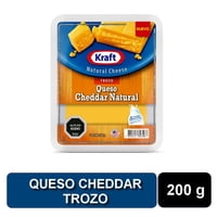 Queso Cheddar Trozo Kraft 200G