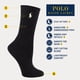 thumbnail image 5 of Calcetines Polo Ralph Lauren básicos casuales de color verde redondo para mujer de 4 a 10, 5 of 7