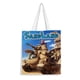 thumbnail image 1 of Sandland Bolso de tela con estampado de lienzo para mujer, bolsa de compras reutilizable y estética, con cremallera interior, regalo para mujer, 35 × 40 cm., 1 of 6