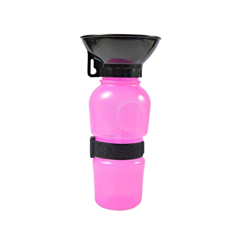 Bebedero Botella Portatil Agua Para Perros 500ml Rosa
