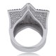 thumbnail image 3 of Anillos de Lujo para Hombre con Estrella de Moda Bling Punky Rapero, Chapados en Oro de 18K, Brillantes, Grandes, con Hielo, Hip Hop, Circonia Cúbica, Anillos de Compromiso para Hombre, 3 of 7