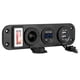 thumbnail image 1 of 12V / 24V Dual USB Cargador De Enchufe Voltímetro LED Interruptor De Encendido / Apagado Panel Azul, 1 of 5
