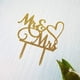 thumbnail image 5 of Adorno para tartas AMINJIE, para boda o compromiso, dorado, 5 of 6