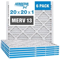 Filtro De Aire Aerostar Merv 13 20X20X1 - 6 Unidades Para Hvac