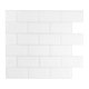 thumbnail image 1 of Smart Tiles Baldosas autoadhesivas tipo subway, blanco suave, 10.95" x 9.7", 1 of 6