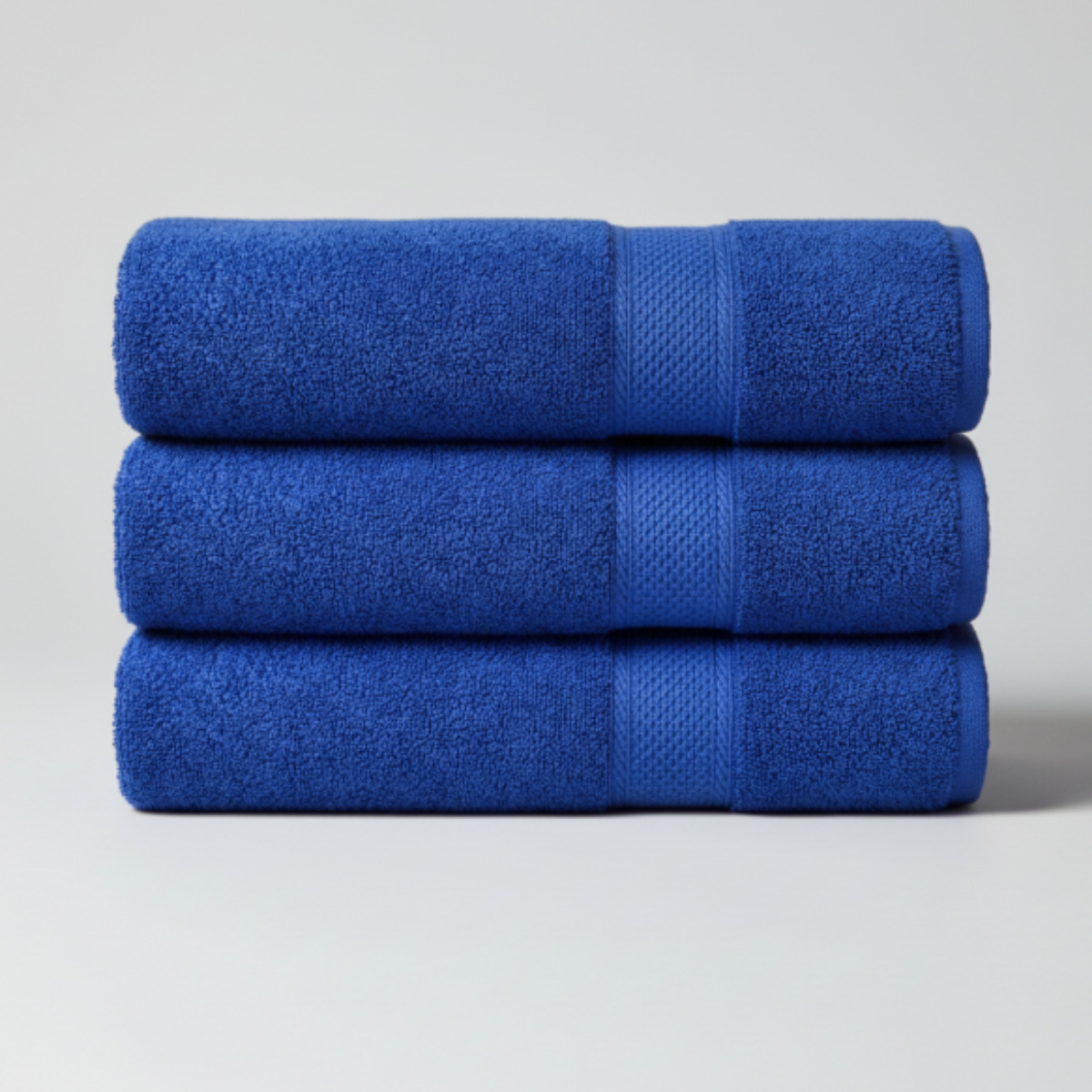 Pack 3 Toallas De Baño Algodón 135X70 Chiteco Classic Suave Color Azul