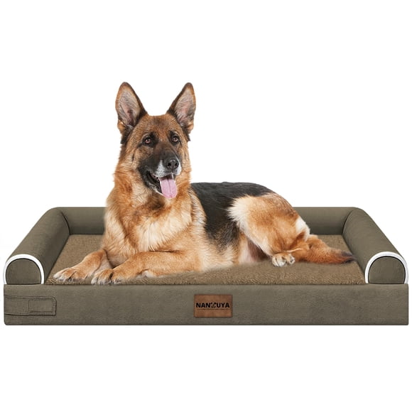 Cama Grande para Perros NANUYA Ortopédica, Impermeable, 96x71 cm