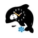 thumbnail image 5 of Reloj De Pared Sin Tictac, Fácil De Leer, Con Dibujos Animados, Bonito, Para Apartamento, Escuela, Oficina, Ballena, 5 of 5