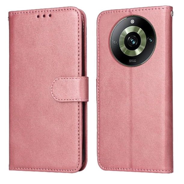 Funda Billetera para Realme 11 Pro Plus con Porta Tarjetas y Soporte Ajustable Rosa