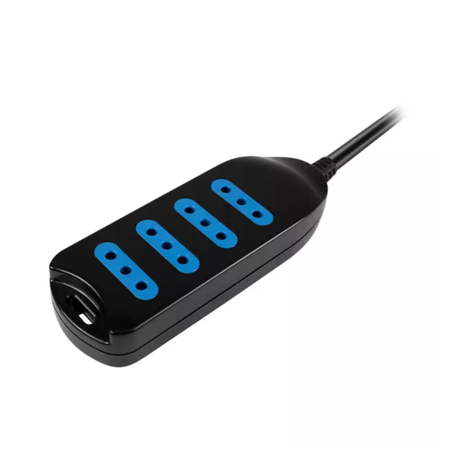 Philco - Alargador Extension 4 Entradas 5mts Negro