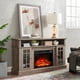 thumbnail image 3 of Classic TV Media Stand Modern Entertainment Console with 23" Fireplace Inset for TV Up to 65" with Open and Closed Storage Space, Gray Wash, 58.25"W*15.75"D*32"H, 3 of 3