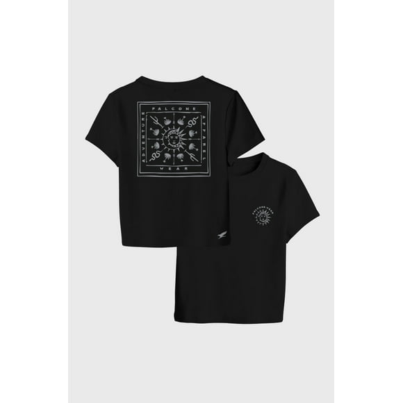 Crop Top Moonlight Negro Mujer Falcone